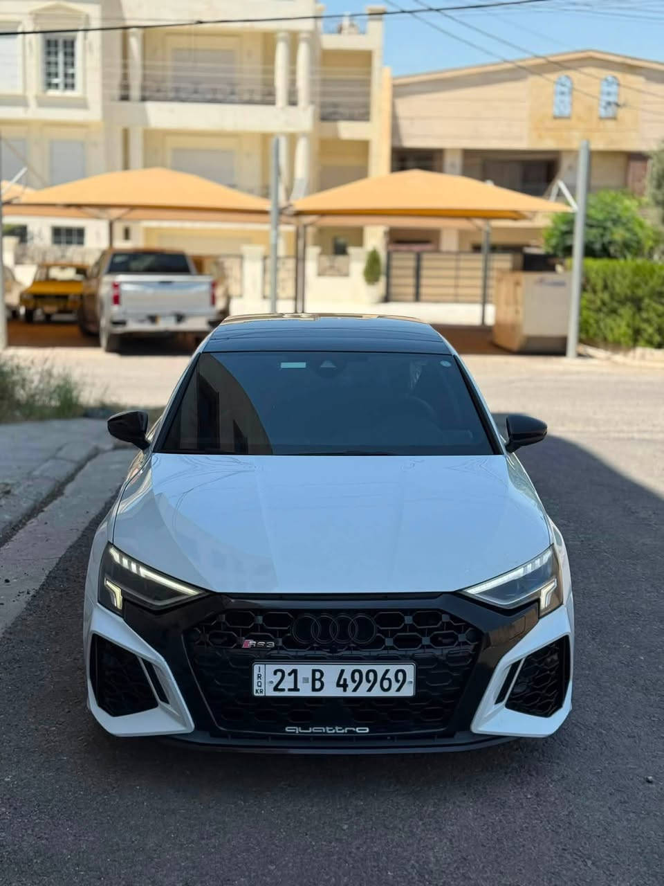 ﷽
‎سلام علیکم 
audi A3 quattro 🚀🇩🇪 2022
‎وارد : امریکی 
‎ماشیە : 38 میل 
‎مودیل : ٢٠٢٢ 
‎فول فول مواصفات باموراما - بصمە - 
‎لایتات لید RS3 -کشنات  تدفئە  و جلد و کھربائی - رادارات امامی جانبی خلفی - شاشە کبیر اندروید و کاربلەی - کیج الکترونی - بریک بصمە - اتو هولد - اوتو ستارت ستوب - وهوایە مواصفات الاخرا ........

‎جاملغات امامی مصبوغ بدون دواخل ارباک ستیرن طاک رجع سستم شرکە 
‎سعر : 175$ بی مجال
‎سنویە و رقم جدید اربیل . تحویل نفس الیوم 

‎مکان اربیل مدینە معارض : ***********
