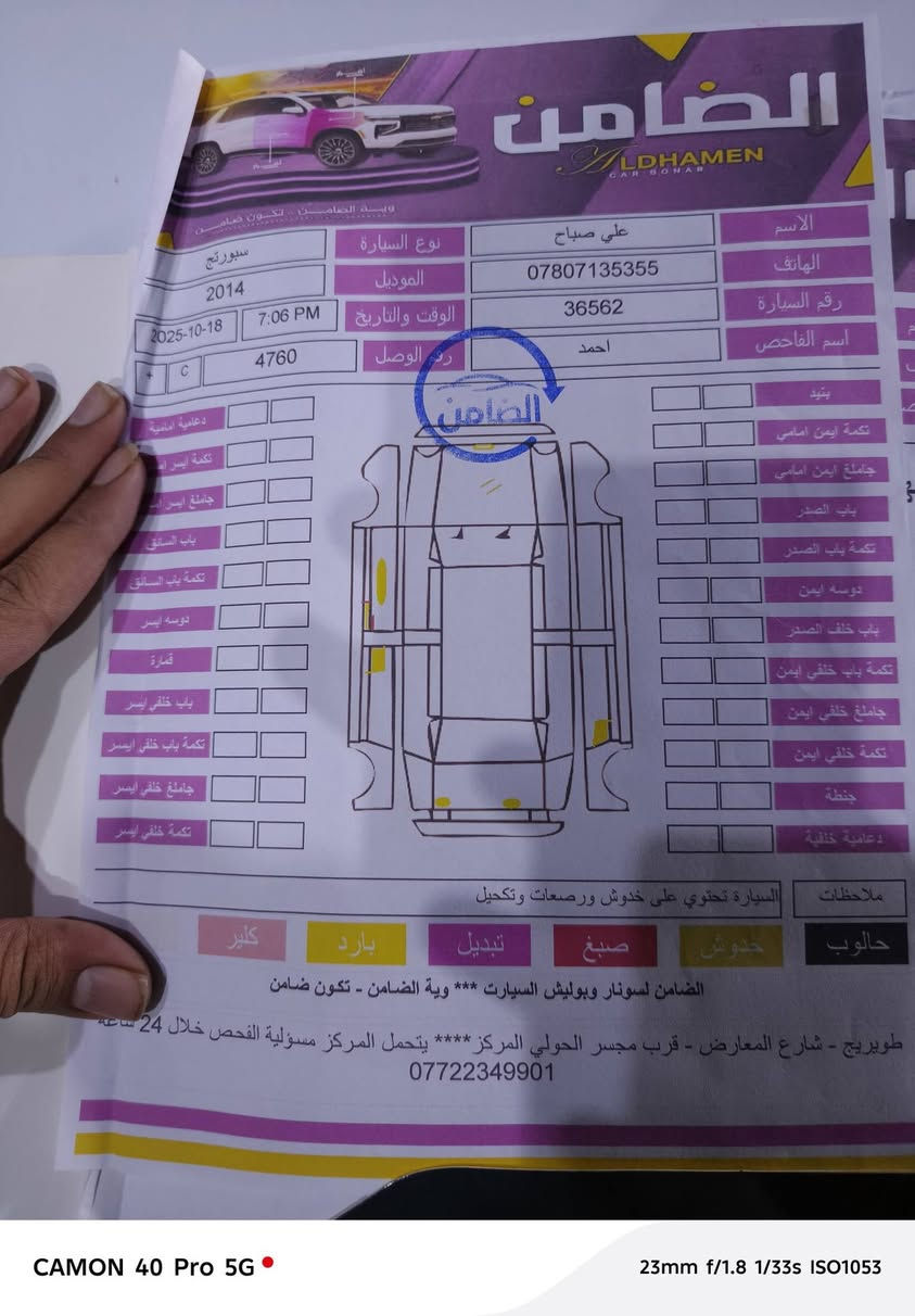لبيع او مراوس بسياره عاليه سبورتج 2014 خليجي مكفوله كفاله عمامه سونار بالمنشور  محرك 2400 دوش رقمه اربيل تحويل ثاني يوم السعر 148 و بيها مجال مكاني كربلاء 
***********
