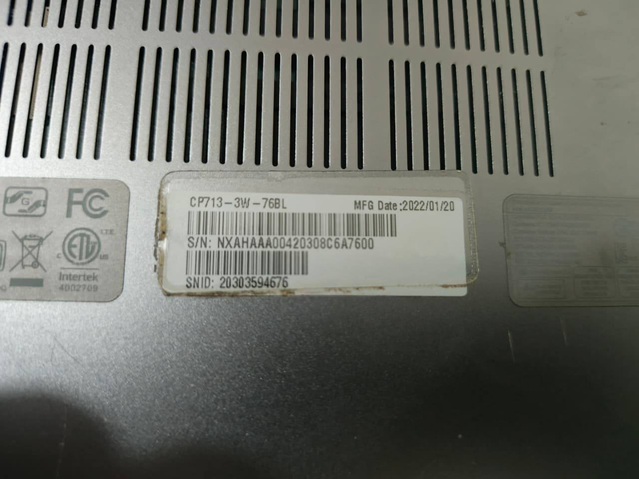 لابتوب acer spin713  كور 7 جيل 11 لابتوب 2×1 شاشة لمس دقة 2.5K  نظيف جدا نسبة 95 بلمية للبرامج الهندسية والتصميم والمونتاج سلم جدا ويشغل برمير وفوتو شوب 2025 البطارية 5 ساعة فما فوق للبيع للتواصل  ***********5
 السعر قفل ب 500 مع العلم سعره بالمواقع الجديد 9ورقات

✳️Intel® Core™ i7-1185G7 processor Quad-core 3 GHz 

✳️Intel® Iris® Xe Graphics shared memory 8GB

✳️34.3 cm (13.5") (2256 x 1504) 3:2 
✳️2.5k Touchscreen

✳️16 GB, LPDDR4X   4267GHz                                      

✳️256 GB SSD  m.2 nvme
                                                     ✳️Keyboard Backlight                                                    USB Type-C port  with 
DC-in/
                                    
✳️Thunderbolt™ 4 port  Supports                                 
✳️HDMI port 
                                                                 ✳️Headset/speaker jack 3.5

✳️MicroSD card slotUSB port 3.2
✳️cooling fan 2fan
