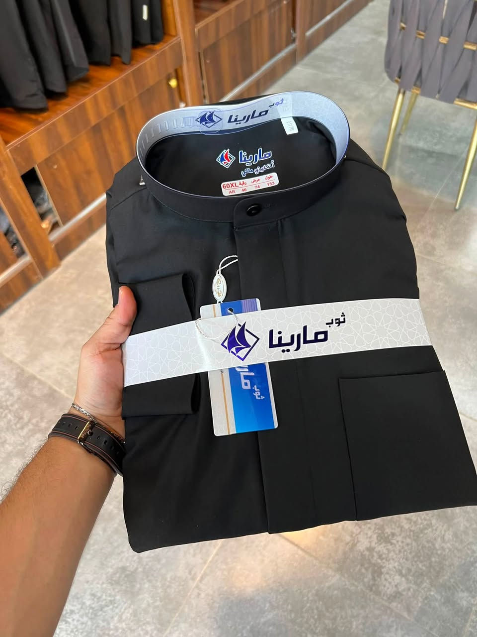 دشداشه رجالي اسود متوفره فلات وبزمه
خام قطن ساده سواد ثابت وخام اصلي 💯
فصال ((كلاسك  ورسمي ))

💥 قياسات : 56  58  60 62 S-M-L-xl
شحاطه طبي 40-41-42-43-44-45
العنوان ديالى بعقوبه ركة حاج سهيل 
#محرم #دشداشه
#دشداشه_اسود
#دشداشه_رجالي

#گلابيه_رجالي #خليجية #دشداشه #گلابيه #گلبيه #كلبيه #اسود ٪#گلابيه_اسود 
#گلابيه_ #دشداشه


**إذا كنت صاحب هذا الإعلان وتريد حذفه لأي سبب، رجاءا أرسل رسالة إلى الدعم الفني**
