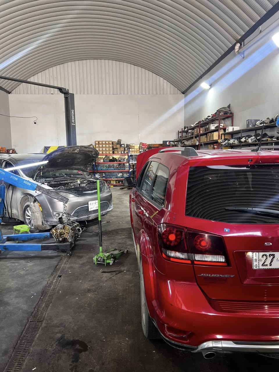 مجمع الضامن للامريكي
تبديل مكينة باسفيكا 

صيانة وتبديل هايدروليك جورني 

فحص وصيانة جيب شيروكي 

فحص كازكيت ماليبو وصيانة منظومة الماء 

البصره _ صناعية حمدان _جملون A5+A7

***********
***********
