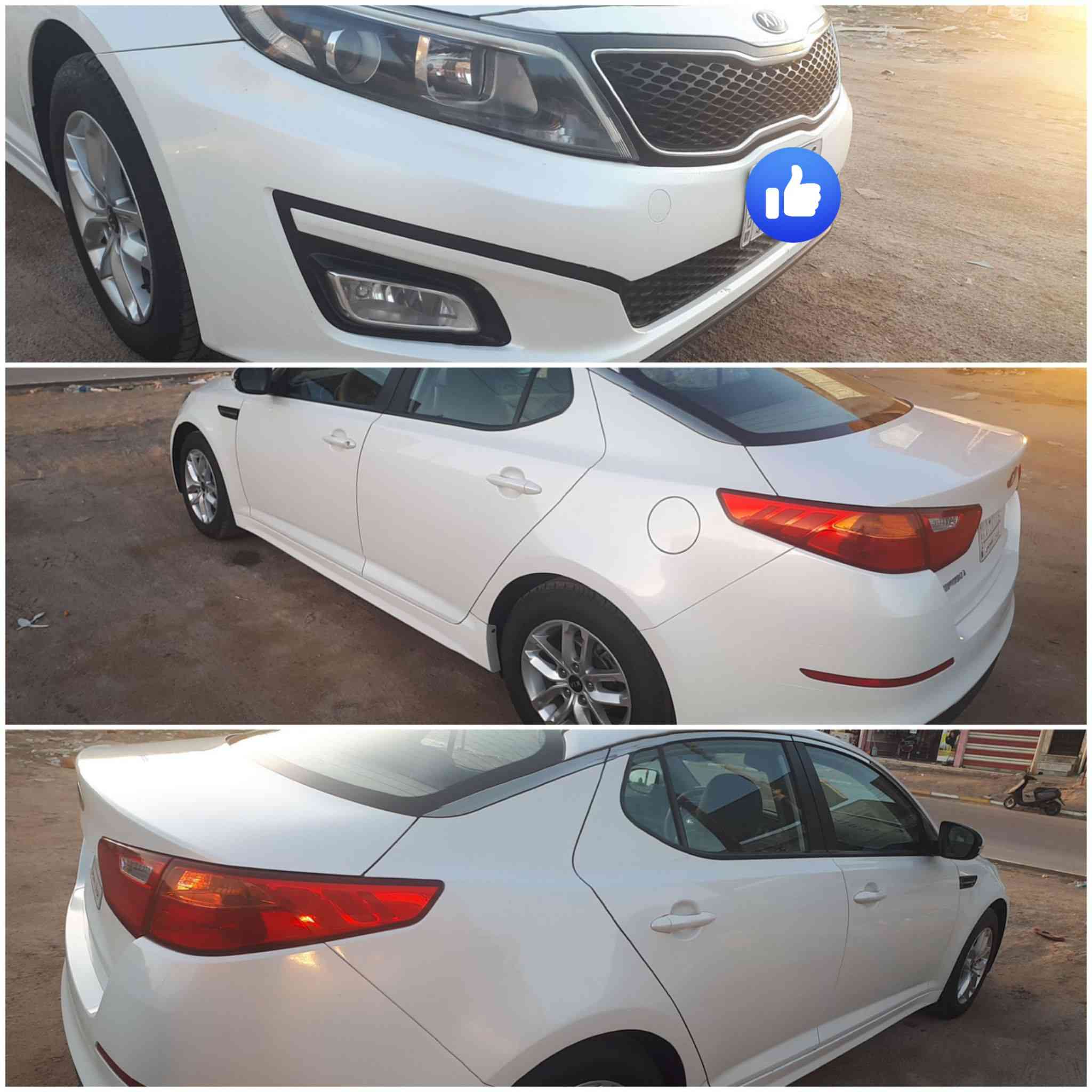 السلام عليكم
كيا اوبتيما 2015 خليجي ماشية 167 كيلو متر محرك 2000 دوش بيها بارد بالجاملغ الامامي جهة السائق وما مبين قليل كلش 
سعرها السيارة 150 وبيها مجال قليل 
السيارة ع ايدي نظيفه واي نقص مابيها 
رقم السيارة ذي قار بأسمي 
محرك وكير مامفتوحات 
ملاحظه تبديل الدعامية الخلفية نفس اللون تفصيخ 
الله يسهل للجميع
***********
