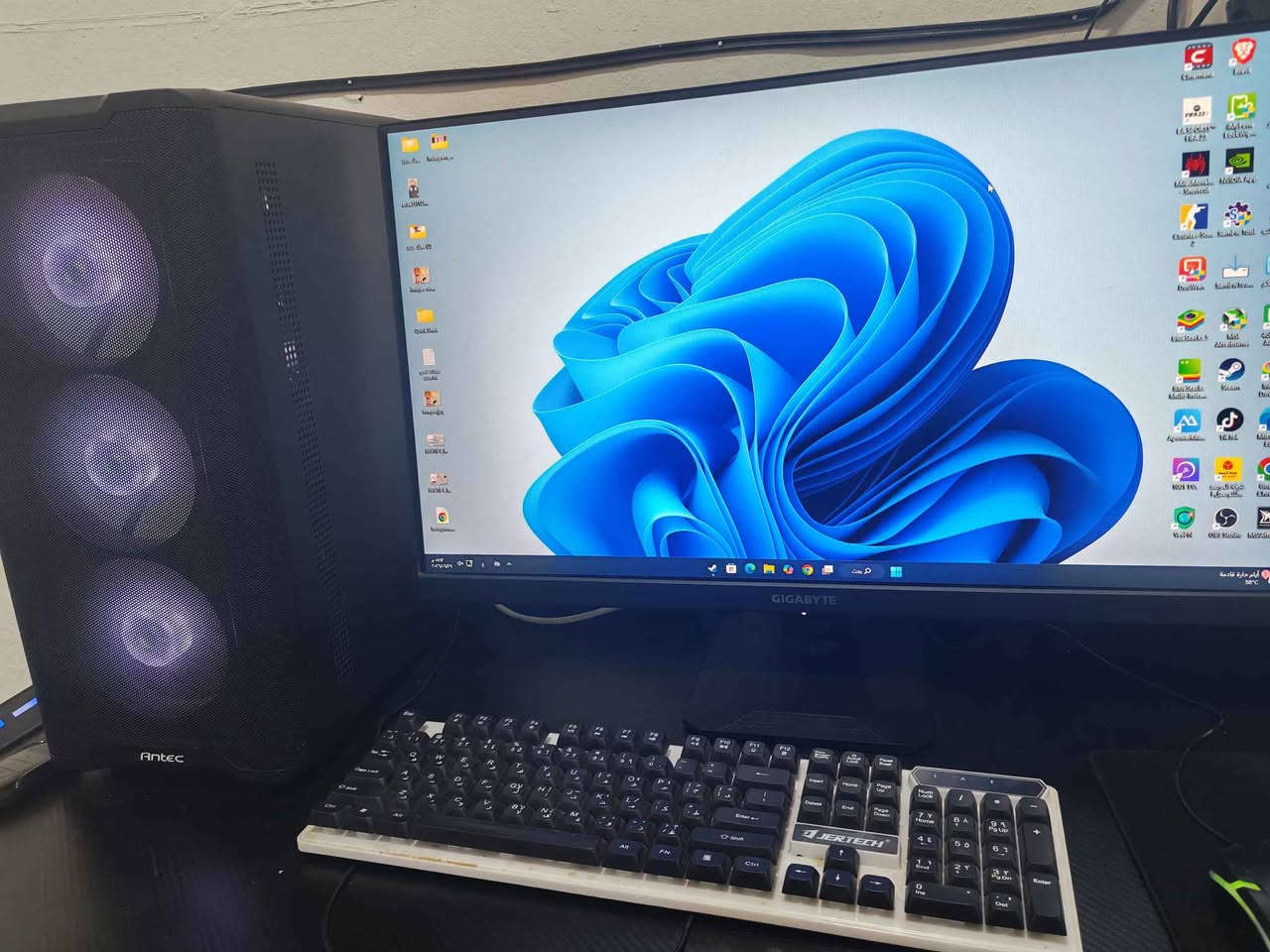 حاسبة كيمنك
مواصفات
هارد m.2  512g
كرت شاشه rtx 5060 palit
رام 16  hyperx ddr4
معالج intel i5 12400 f
الكيس rgb antec
مع ميز حاسبه rgb
شاشه نوع كيكا بايت حجم 27  180هرتز
مع ubs
الحاسبه داخل الضمان والوصولات موجوده اي خلل عندك ضمان استبدال القطعه وجديده قليل جدا مشتغله
السعر 1400 قفل
العنوان بغداد الغزالية Colombo, Sri Lanka


**إذا كنت صاحب هذا الإعلان وتريد حذفه لأي سبب، رجاءا أرسل رسالة إلى الدعم الفني**