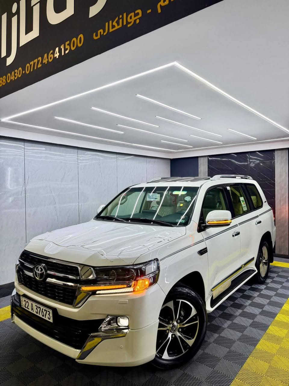 لاندكروز 2021ساز SAS وايت ادشن للبيع
المواصفات :

محرك V8 4600 المرغوببب

كامرات 360درجه

فتحة سقف 

حساسات اماميه وخلفيه 

لايت LED

مراية قلابه

تبريد شغال ثلاث قطع 

ومواصفات خير من الله 

السياره خليجيه ساز وايت ادشن 

وهواي تفاصيل متنذكر جديده جداً 

625$ وبيها مجال

السياره كفاله عامه من الشخط والرصعه السورنا بالمنشور

ماشيه 51 حقيقي

المكان البصرة ملاحظه اني مكلف بالنشر اتصل بصاحب السياره وبالخدمه 

للاستفسار ‭ ***********
