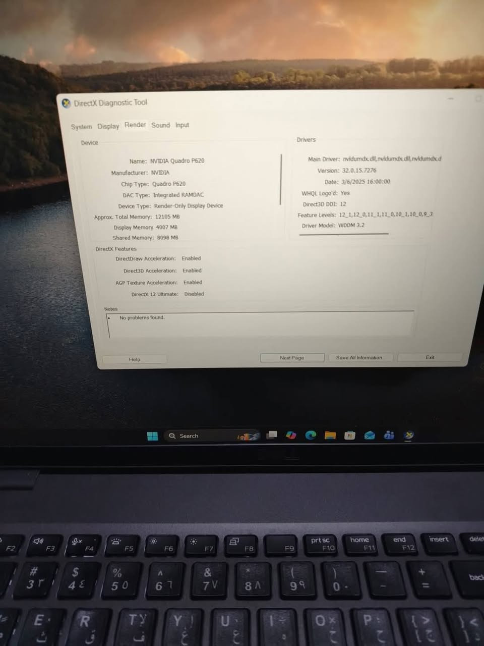 لابتوب ديل للبيع كورد 7 الجيل 9
رام 16 
هارد 512 ssd
المعالج فئة H
كارت الشاشة خارجي Nvidia p620 (4 كيكا)
كارت شاشة داخلي ( 8 كيكا)
المجموع الكلي (12 كيكا)
  حجم الشاشة 15.6
كيبورد ضوئي 
ينفتح 180 درجة 
البرامج الهندسية والعاب
السعر 500 الف قفل
معه شاحنة اصلية
وكارتون


**إذا كنت صاحب هذا الإعلان وتريد حذفه لأي سبب، رجاءا أرسل رسالة إلى الدعم الفني**