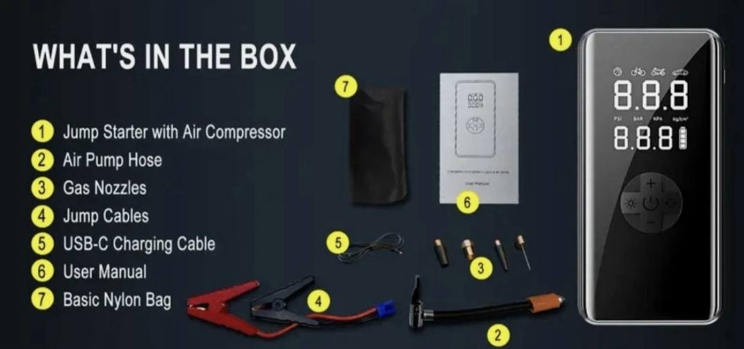 جطل سيارة + منفاخ تايرات + شاحن usb + لايت طوارئ

شراي تفضل خاص موجود توصيل لجميع المحافظات


**إذا كنت صاحب هذا الإعلان وتريد حذفه لأي سبب، رجاءا أرسل رسالة إلى الدعم الفني**