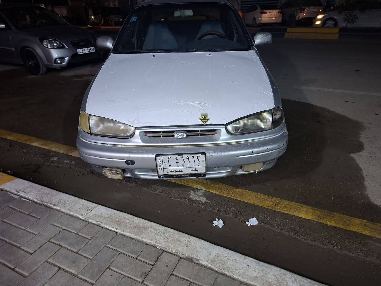 هونداي النترا للبيع رقم بغداد مشروع وطني  سيارة جاهزه ١٩٩٤ كير عادي محرك مكفول مكان السيارة ديالى للاتصال *********** السعر ٢٦ بي مجال
