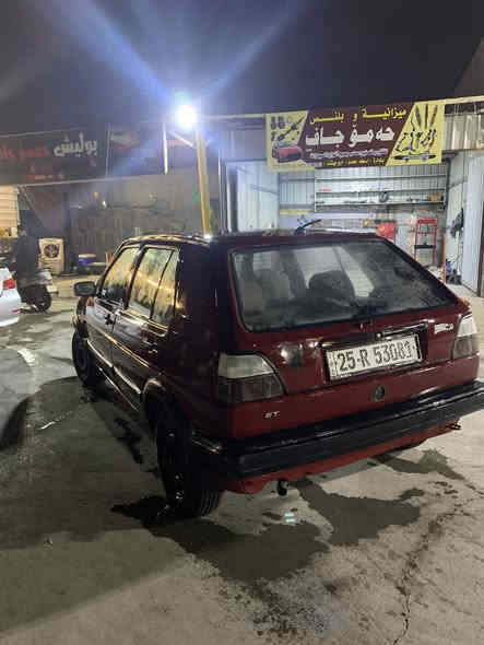 كولف 1988 رقم كركوك سنوية جديد لحد 2030 دفتر بنزين بيها بشرط التحويل صبغ عام محرك جيتا 18 كير عادي بيها ضربه خفيفة من كدام والكهربائيات كله مضبوط سعر 25 رقم ***********
