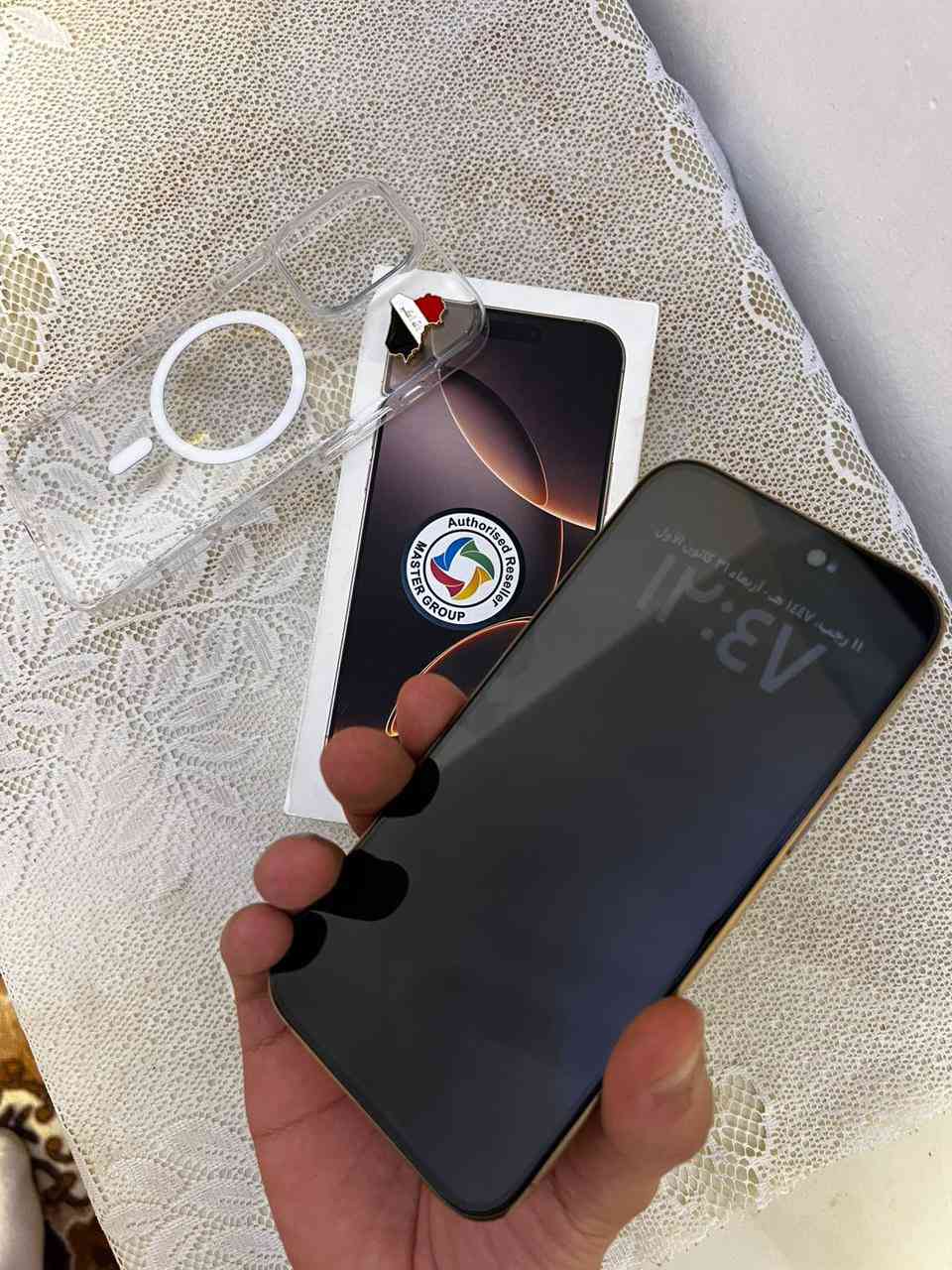 ايفون 16 برو ماكس
بطاريه 93
ذاكره 256
شرق اوسط AAA
نظافة 99‎%‎
***********
