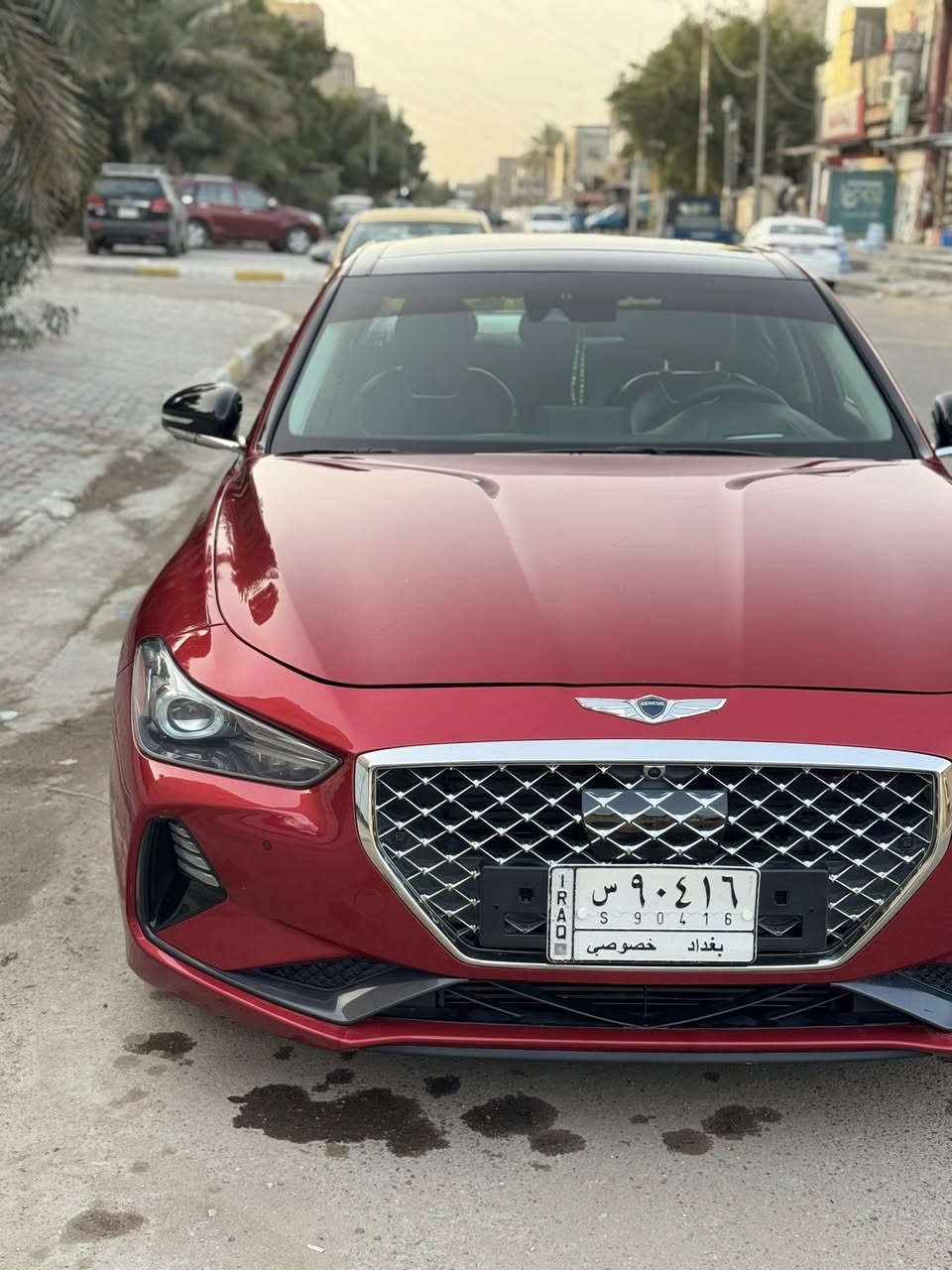 💥للبيع 💥
جينيسس جي ٧٠            موديل// 2020
ماشي // 52 الف ميل       محرك //  4 سلندر 2.0T 🚀
لون سيارة// ماروني مميز حلو😍      لون داخل سيارة// اسود

❌ملاحظة// سيارة بدون صبغ بدون تعديل بدون تبديل مكفول دعامية لدعامية
الضرر فقط جاملغ مبدل بلادي حصراً
ارباك ستيرن فقط 
شويه حافه البنيد تعديل بارد صبغ على كدة شبر موضح ب الصور

سعر💰💰 195💰💰ورقة و بيها مجال بسيط

❌ رقم سياره بغداد ب اسمي تحويل ثاني يوم 
بدون اي غرامات 

السياره معتني بيها من كل نواحي وخصوصاً تبديل دهن كل 3000

⬇️مواصفات⬇️
اعلى فئة بالجينيسس
پانوراما
كاميرة خلفي
حساسات دعامية امامي + خلفي
كشنات امامي تدفئة + تبريد
كشنات خلفي تدفئة
كشنات امامي كهربائي + خزن ميموري
سيستم سماعات 🔊 Lixecon
رادار ٣٦٠ درجة امامي + خلفي + مراية
مراية شفط + هيتر + رادار 
ستيرن كهربائي + شفط
بريك كهربائي بصمة 
وضعية قيادة( Eco-Comfort-Normal-Smart-Sport)
‏ Auto Start
‏ Auto Stop
وبعد مواصفات غنية عن التعريف
.................
 📍مكان سيارة: بغداد  / منصو / زعفرانية / زيونة
 ☎️رقم تليفون: ***********
خط + واتس موجود 
تحياتي الكم🤍🙏🏻
