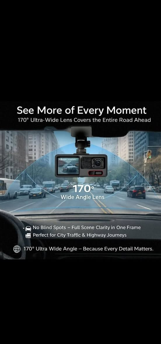 داش كام من ماركة العالمية Vehicle BlackBOX DVR تصوير امامي وخلف وداخل سيارة بدقة واضحه جذا 

رؤية ليلية، تسجيل مستمر، وحساس طوارئ يحفظ
الفيديو تلقائيا وقت الحوادث
#markaip
زاوية واسعة 170 حتى تشوف الطريق بشكل أوضح .

سعر 35 الف توصيل 3 الف دينار فقط من ضمان 6 اشهر


**إذا كنت صاحب هذا الإعلان وتريد حذفه لأي سبب، رجاءا أرسل رسالة إلى الدعم الفني**