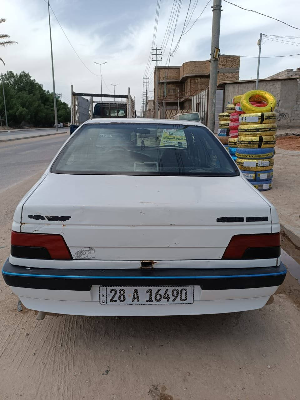 السلام بيجو٤٠٥ رقم انكليزي باسمي هزه جديده سنويه جديده مباشر مدوار *********** عنوان النجف ٣٠ورقة وبيه مجال حك الجيه
