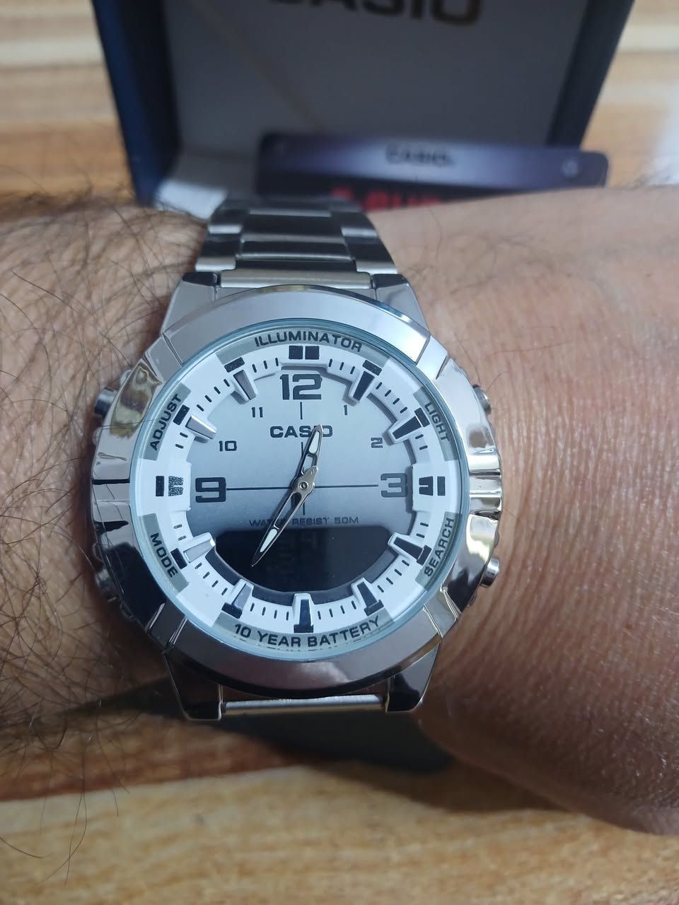 CASIO  G-SHOCK
ساعات رجالية رياضية 
تصنيع اليابان 🇯🇵
دبل تايم   رقمي / عقارب 
عرض تايخ الشهر 
مؤقت رياضي 
منبه 
اضاءة ليد 
مقاومة عالية للمياه 
 ستانلس ستيل 
 كلش جميله اهديها الصاحبك الاقاربك الزوجج هدية 🎁 🎁🎁🎁🎁
السعر 28 الف  مع التوصيل  مع علبته الاصليه
ملاحظة متوفره قطعه وحده فقط 
بالعافيه الي ياخذها


**إذا كنت صاحب هذا الإعلان وتريد حذفه لأي سبب، رجاءا أرسل رسالة إلى الدعم الفني**