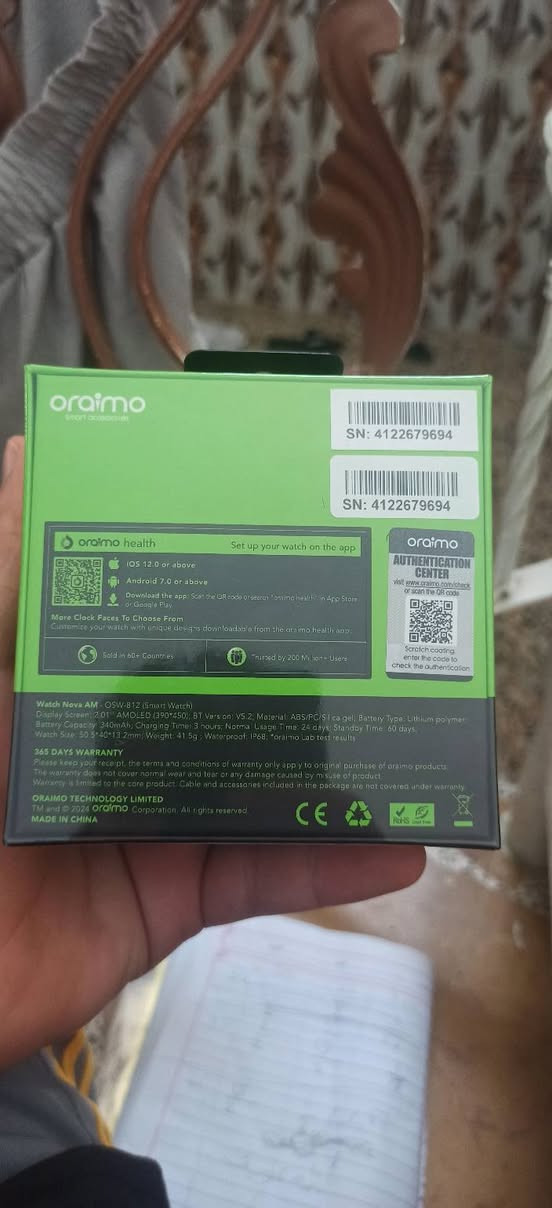 ساعة   oraimo  smart  accessories.  
السعر 40 الف الساعة جديدة 
عنوان نهاية شارع ابو سمير


**إذا كنت صاحب هذا الإعلان وتريد حذفه لأي سبب، رجاءا أرسل رسالة إلى الدعم الفني**