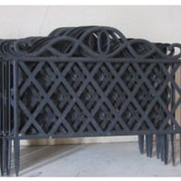 سياج حديقه بلاستيك • ٢٠ قطعة • ٣٣×٤٢ سم