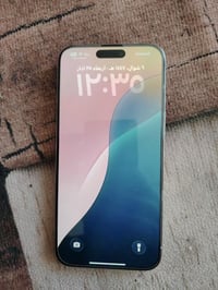 ايفون 15 برو ماكس ذاكرة ٢٥٦ شخط مابي لامفتوح ولامصلح بطارية 84 للاستفس...