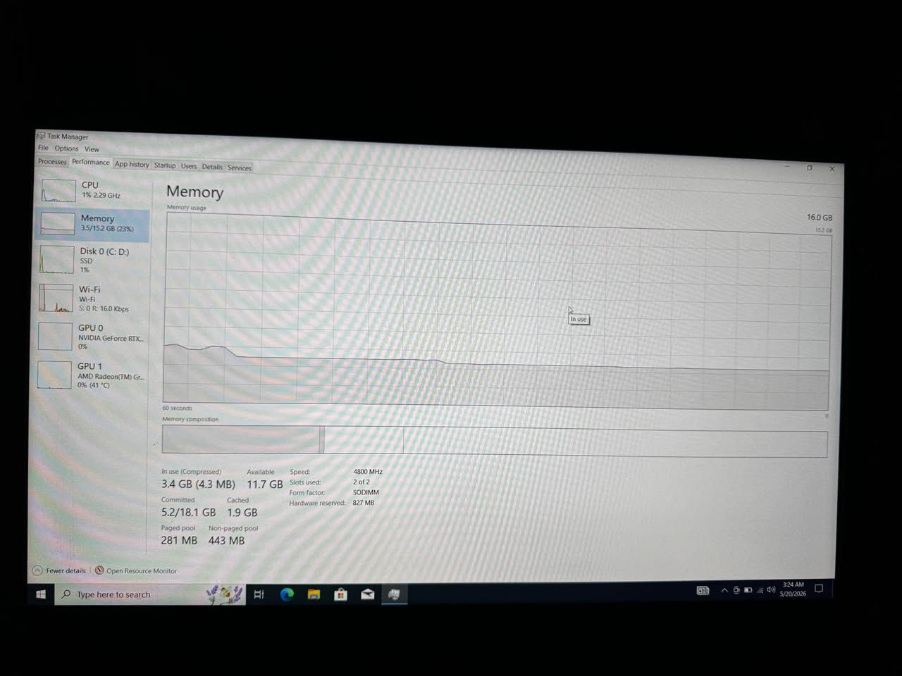 سلام عليكم
لابتوب hp victus 
موصفات 
Ryzen 6600h 
Rtx 3050 ti
Ram 16 ddr5 5600mhz
Nvme 512
Monitor 144 16.1 inch ips
لابتوب كامل استخدام كلش قليل بغداد, العراق


**إذا كنت صاحب هذا الإعلان وتريد حذفه لأي سبب، رجاءا أرسل رسالة إلى الدعم الفني**