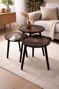 طاولات جانبية • دائرية • ماندالا