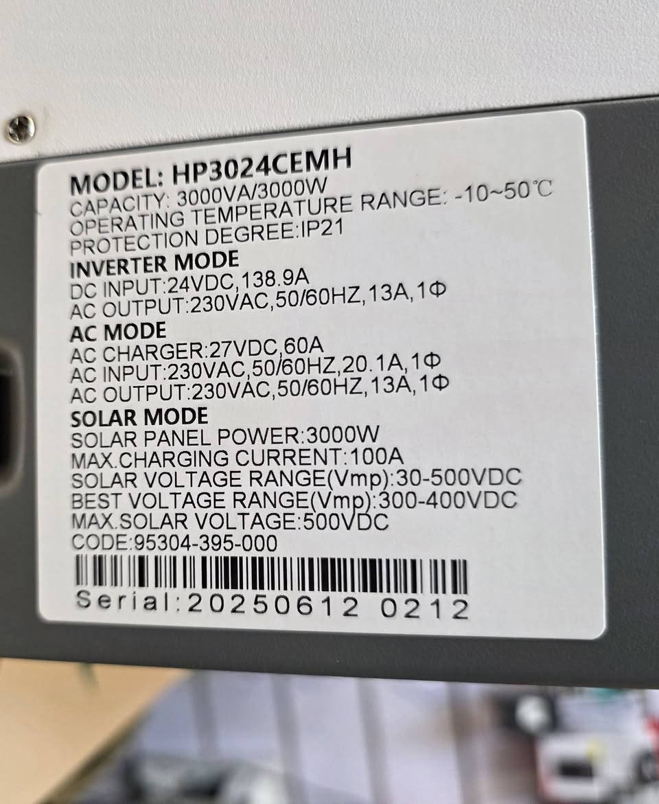 انفيرتر طاقة شمسية جديد غير مستخدم 
مواصفاته نظام 24 فولت يجهز13 امبير
يمكن ربط 6 الواح طاقة شمسية يدعم 
جميع انواع البطاريات نوعيه مضبوطه
   والبيع مع ضمان لمدة سنتان ومزود 
      بأنظمة حماية داخلي ومراوح 
  توربو للتبريد  ومنفذ للبطارية ليثيوم 

           🔋السعر 290  الف 🔋
      يتوفر توصيل لكل العراق  مكاني
 بغداد باب الشرجي ***********
