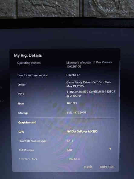 لابتوب العاب متوسطة 

بسعر 450 الف او مراوس بكيس مقارب للسعر 

لابتوب ختمت عليه Elden Ring ولعبت Resident Evil 4 Remake بدقة 720 Low 

 و Hollow knight و Cuphead بدقة 1080 ,60fps
تشغل العاب متوسطة وخفيفة بسلاسة وبعض الالعاب القوية 
تشغل Gta V

مواصفاته 

لابتوب Lenovo 
نظام Windows 11
DirectX 12
المعالج - I5 1135G7
كرت الشاشة - Nvidia GeForce Mx350 
الرام - 16gb (8×2) 3200
الشاشة - 15.7 Full Hd 1080×1920
الذاكرة - 512 Ssd 
شاحنة سريعة 65 واط 
بطارية تدوم ساعتين ونص او 3 ساعات تصفح ويمكن اكثر حسب استخدامك

بالاضافة لستاند ومروحة وياه تنربط USB 

التواصل عل خاص او الاتصال على الرقم 
***********
*********** البصرة
