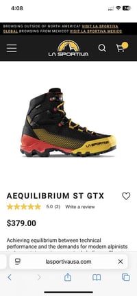 حذاء جبلي • لا سبورتيفا • مقاس ٤٤