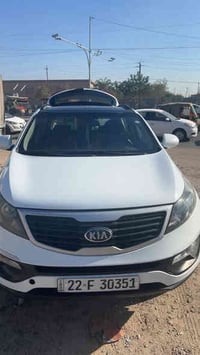 من رخصة الادمن المحترم  كيا سبورتج2014خليجي لون ابيض مكينة گير تبريد ص...