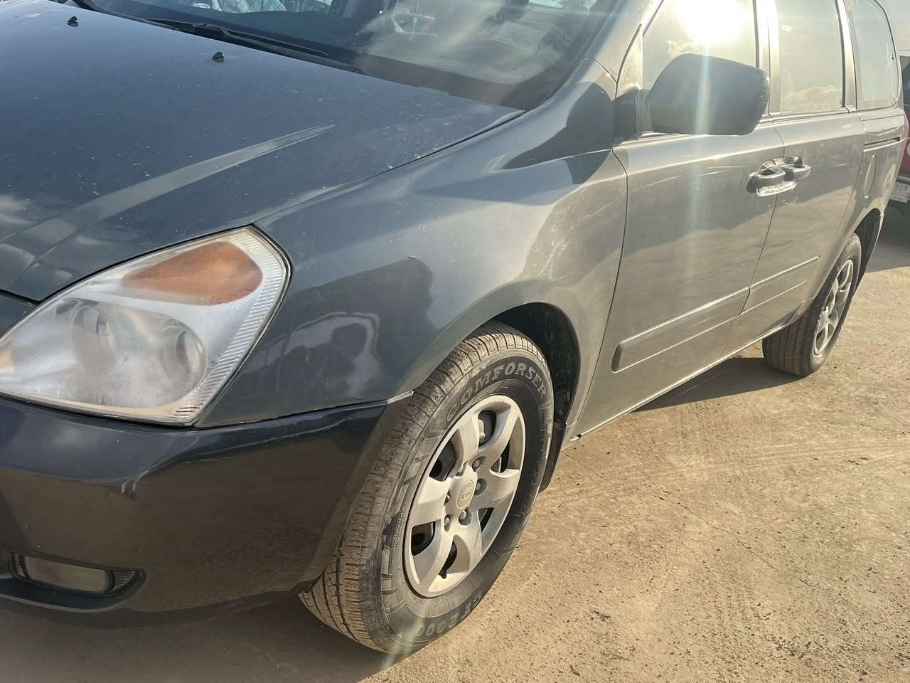 السلام عليكم سيدونا 2007 للبيع مكينه 3800 رقم بغداد تحويل ثاني يوم مكينه وكير  وحداديه خير من الله تبريد ثلج سياره جاهزه بيه منضومه غاز 80 لتر  بيه مكانات صبغ ابيع احزام المكان ذي قار للستفسار *********** /‭0 783 108 6165‬
