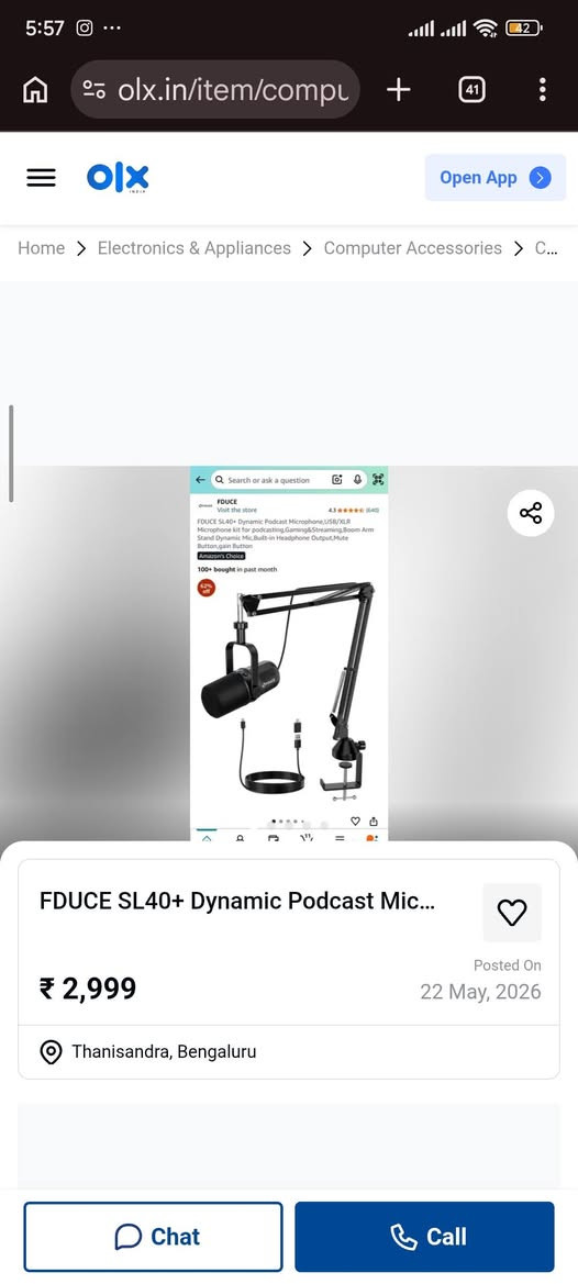 كلعام وانتم بالف خير
عيد اضحى مبارك

مايك FDUCE SL40+
مرتب وفدشي للستريمرية وللگيمرية سعره بالموقع $89.99 

ب60 الف اني رايده ما مستخدم للي يفيده


**إذا كنت صاحب هذا الإعلان وتريد حذفه لأي سبب، رجاءا أرسل رسالة إلى الدعم الفني**