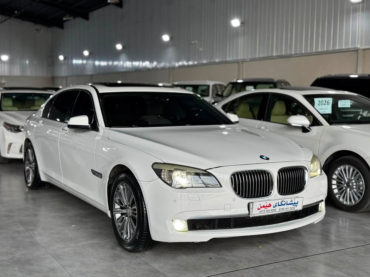 ﷽
BMW 730LI 2011
بيئيم مؤديل 2011 حجم 730LI فول مواصفات 🧿📦
مواصفات خليجى وكالة شريكة عروش
فول مواصفات باب طويل زمان دولي بنزين
-------------------------------------------
مكان🌆: سليماني                       سعر💵:174$🔐
تليفون📲:***********
-------------------------------------------
محرك سته سلندر بدون تيربؤ نوزل قصير محرك مرغوب
گير و محرك بشرط مامفتوح
بدون صوت و صرف و خلل بشرط فحص
-------------------------------------------
▫️سيارة مكفولة بدون صبوغ كلين
🔹بدون رصعات و بدون شخت
سيارة جديد جديد حيل حيلوة ماشالله 📦🧿
-------------------------------------------
مواصفات
{{ بصمة - سلايت - باب طويل - داخل بيجي - گير كوبرا  - خمس پردات  - كشنات جلد - كشنات كهربا - كشن و ستيرن خزن - سيدي بوكس - تبريد مركزي - مودي سپورت و سپورت پله س - ECO - فورميكا - بريك بصمة - AUTO HOLD - مراي شفت - بغاغ ماء - لايت ليد وزينون - حصاص امامي و خلفي - بعد هواي مواصفات }}
-------------------------------------------
اربع تاير و يل بيلادي جديد سيارة بدون مصروف
سيارة شرط بدون اى نواقص گير و محرك و حدادي و كاهرباى كل بشرط
سنوي و رقم و هزة جديد سنوي بأسمي تحويل غرامة بشرط
-------------------------------------------
