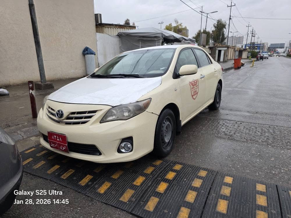 تەکسی کرۆلا ٢٠١٢ بیلاد تەکسی مەکینەی  گەورەی بیلاد تەکسی گێر عادی تەمها یەک دەرگای گۆرایە سەیارەکە تیزابی پێداکرایە سەقف وبۆنیت وسندوقی پەمپکرایتەوە بەشەرتی ئەوەی یەک دنک معجونی نەبی..
سەنەوی ٢٠٢١
نرخی ١٢٨ 
کەمەک مەجال 
تکایە خوار ١٢٠ نابی 
ماندیمان مەکە 
گۆرینەوەش دەکەم تەنها بە گیلی امگراند تەکسی یان خسوسی
*********** أربيل, العراق
