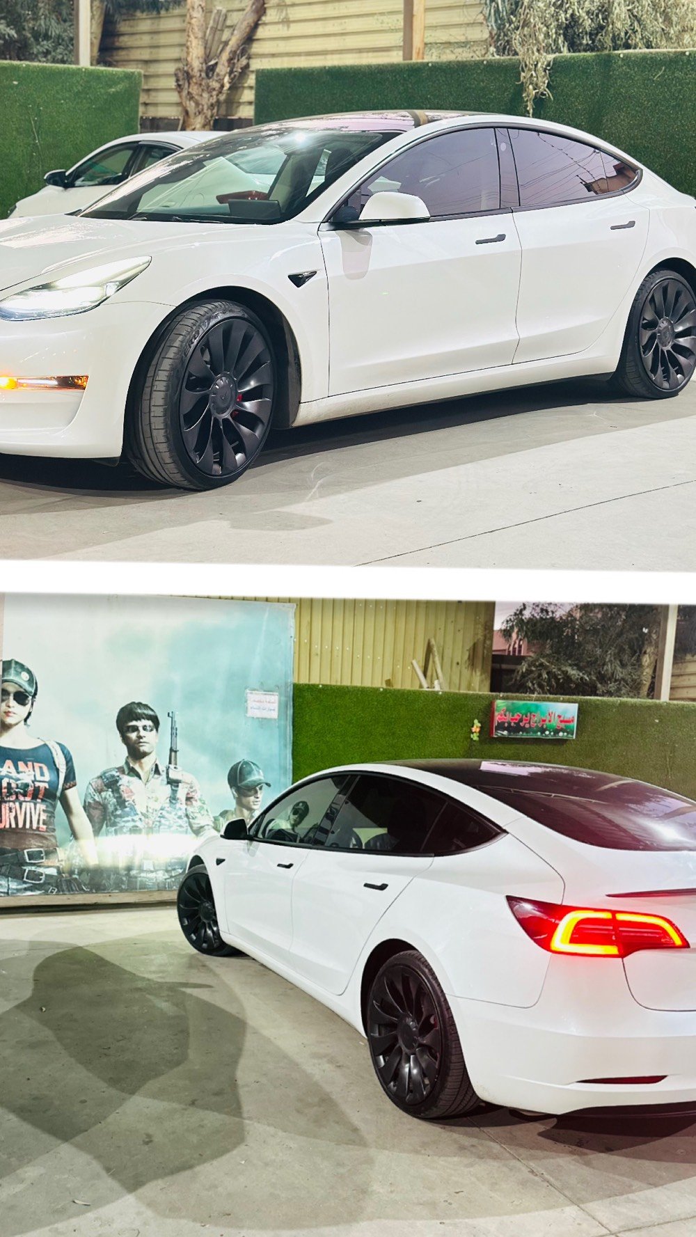 تسلا مودل 3 بيرفورمانس 2023
Tesla model 3 performance 
اعلى فئة فول مواصفات بطارية جبيرة 
  دفع رباعي بس تكدر تتحكم بيه تريده امامي يصير 
او خلفي فقط هم يصير بيه نظام تبريد دسكات بحيث دسكات مال شركة بعدها بالسيارة وفجوج اربعتهم بريمبوم مال تسلا
سپويلر كاربون فايبر اصلي
اونلاين /Online  
_____

🔷  تيسلا مودل 3 بيرفورمانس لون ابيض  

🔷سنة الصنع : 2023

🔷الضرر :  صبغ فقط جاملخ خلفي يمين وشبر من قبغ الصندوق الباب مبدل نفس اللون ابيض صدفي رصعة بالتكمة 
وكلشي بالسيارة اصلي البجم كبس ومغلف ppf 
ايرباك فقط بردة 

افضل ضرر بالتسلا هو الجاملخ الخلفي  اليمين لان فارغ ماكو شي بداخله 

🔷 عداد 51 الف ميل
 بامريكا جانت ماشية  35 الف ميل
🔷 مرقم نينوى باسمي تتحول كل المحافظات باسم المشتري وسنوية تصير باسم المشتري

🔷مكان سيارة  موصل _ اربيل _ دهوك 
🔹 سقف بانوراما زجاج
🔹 شاشة كبيرة حجم 15 بوصة
🔹 كاميرات 360 درجة 
🔹 حساسات امامية وخلفية
🔹 كراسي كهرباء
🔹 كراسي تدفئة
🔹 غرفة جلد مميزة لون اسود وخشب
🔹 رادار امامي
🔹 رادار خلفي
🔹 رادار جانبي
🔹 مانع تصادم
🔹 حساسات جانبيه
🔹 مثبت سرعة
🔹 تحكم بالسياره عن طريق الشاشة
🔹 نظام قيادة آلية Auto Pilot
🔹 عداد ديجيتال
🔹 تشغيل تلقائي
🔹 نظام قيادة ذاتية Full Self drive
🔹 نظام (RCTA) للتنبيه عند الرجوع للخلف
🔹 نظام (RSA) لكشف لافتات السرعه للطريق
🔹 نظام (PSC) الرادار الذكي لمنع الاصطدام 
🔹 نظام (LTA) لتحديد المسار على الطريق
🔹 تشغيل عن بعد
🔹 الدخول الذكي
🔹 نظام ترفيهي كامل متكامل يحتوي على ( YouTube / WhatsApp / Tik Tok / Netflix)
‏• Wifi
‏• GPS
‏• MAPS
‏• Bluetooth
‏• USB
🔹 أوامر صوتية voice commands
🔹 جنط قياس 20
🔹 اضوية امامية LED
🔹 اضوية خلفية LED
🔹 كشافات ضباب LED
🔹 إنارة امامية زنون بالكامل
🔹 صندوق خلفي كهرباء
🔹 نظام محاكة ذاتي للسياره من الخارج