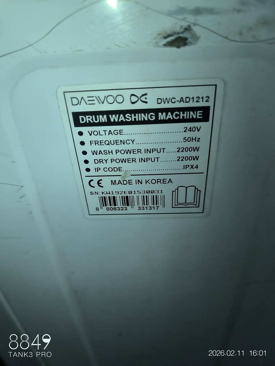 غسالة دايو 15 كيلو صناعة كوري تغسل طبيعي تنشيف طبيعي بشطف يطلع رمز E12 سعر 150الف مكاني بصرة حيانية


**إذا كنت صاحب هذا الإعلان وتريد حذفه لأي سبب، رجاءا أرسل رسالة إلى الدعم الفني**