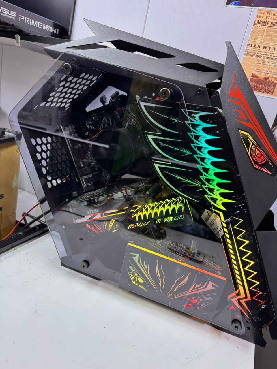 السلام عليكم ❤️

تجميعة مرتبة يشغلك العاب على فريمات حلوة 
مع ضمان شهر من تاريخ الشراء
I5 10400F
Cooler Deepcool 
RAM 16GB DDR4 3200 
ASUS H510M Prime 
GTX 1650 Super Msi 2Fans

+GPU Holder 
Storage : SSD256GB - HDD 500GB 
PSU 550W FSP HV Pro 80% Plus
CCASE ROG MAX JY08 Black + 3Fans RGB 

السعر 550 ألف شامل التوصيل

القطع نظيفة نظافة عالية 

للحجز مراسلة الصفحة 

توصيل متوفر لكل المحافظات ❤️


**إذا كنت صاحب هذا الإعلان وتريد حذفه لأي سبب، رجاءا أرسل رسالة إلى الدعم الفني**