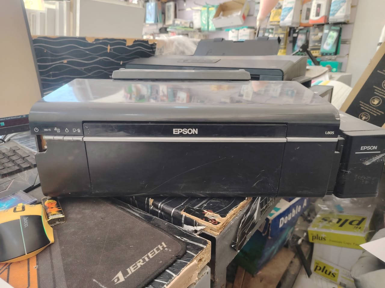 طابعه ابسون L805   احبار 6 تطبع بلا حدود طابعه نضيفه وتخبل  للتواصل ***********
