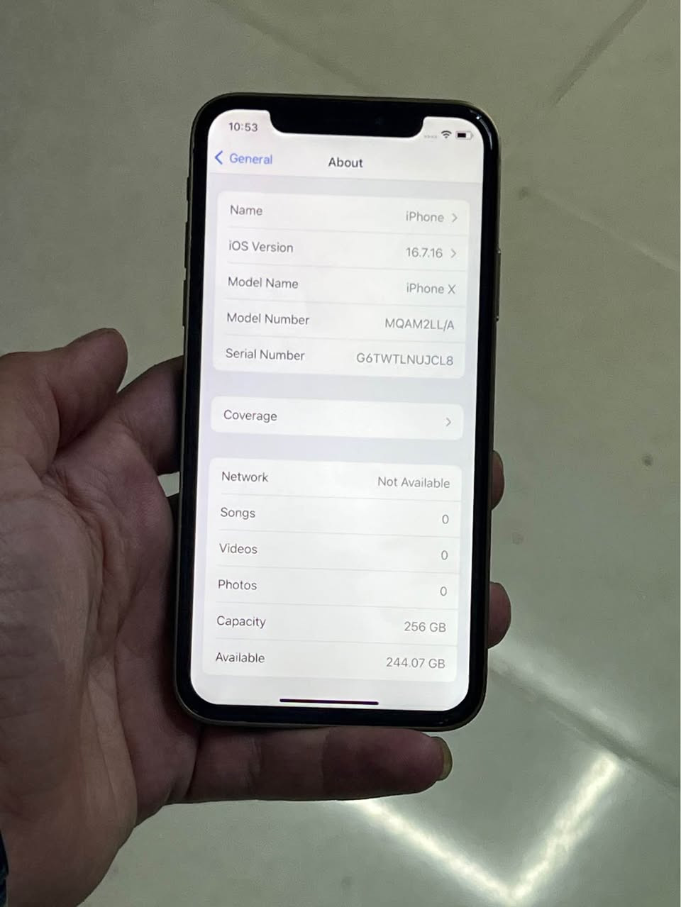 iphone X
‎ئایفۆنەكە كەڤەری گۆڕاوە كراوە بە ١٦پرۆ
‎بێكێشەیە زۆر مەزبوتە
‎زاكیرە ٢٥٦ گێگایە
‎١ سیمكارتە
‎پاتری %١٠٠
‎شاشەی سەر جیهازی لەسەرە پاتری گۆڕاوە
‎سعری ١٣٥،٠٠٠ هەزارو مەعامەلەیەكی كەم
‎سلیمانی
*********** السليمانية, العراق
