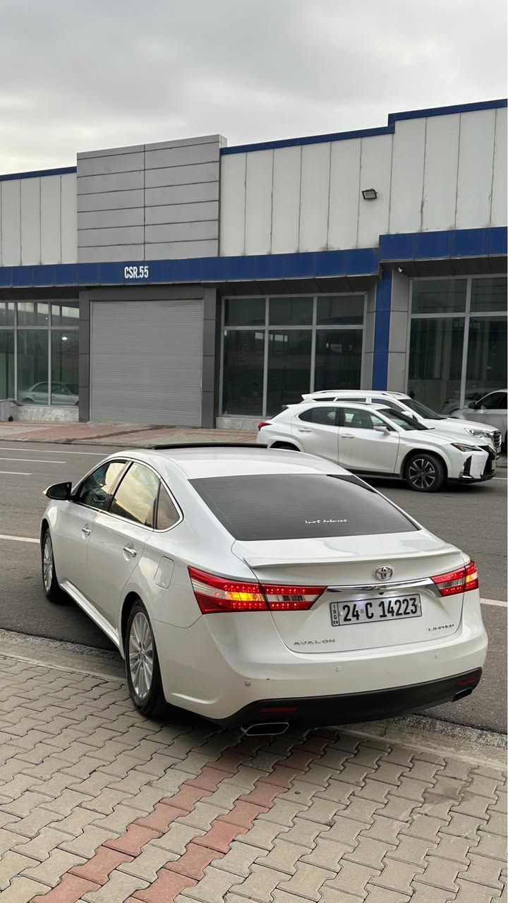 Avalon 2013 limited 
السلام عليكم 

اللوان : ابيض 
وارد خليجي 
عداد المسافة : 272 km 

حجم المحرك : 6 سلندر  

ملاحطة السيارة : جملغ بيها كارت 
بدون ايرباك كله سليمة 💯💯
موديل:2013
سعر:213 ورقة   🔥🔥
فول فول مواصفات 𝟏/𝟏.
داخل كريمي

بصمة ابواب
بصمة تشغيل
تشغيل عن بعد(𝐑𝐞𝐦𝐨𝐭𝐞 𝐒𝐭𝐚𝐫𝐭)
شاشة دشبول ديجيتال
شاحن هاتف لاسلكي 
ماوس تحكم
كاميرة 
هاند بريك بصمة
اوتو هولد (𝐀𝐮𝐭𝐨 𝐇𝐩𝐥𝐝)
اوتو ستارات (𝐀𝐮𝐭𝐨 𝐒𝐭𝐚𝐫𝐝)
اوتو ستوب (𝐀𝐮𝐭𝐨 𝐒𝐭𝐨𝐩)
رادار امامي (تحديد مسار)
رادار جانبي  (نقاط عمياء)
رادار خلفي (التحذير من الاصطدام)
حساسات امامي 
حساسات جانبي
حساسات خلف
نظام (𝐄𝐜𝐨)
نظام (𝐍𝐨𝐫𝐦𝐚𝐥) 
نظام (𝐒𝐩𝐨𝐫𝐭)
تبريد لمس
تبريد مركزي
كشنات جلد
كشنات كهربائي
كشنات خزن+میموري 
كشنات تبريد
كشنات دفئة
تحكمات استيرن
استيرن تدفئة
كشنات جلد
كشنات كهربائي
كشنات خزن+میموري 
كشنات تبريد
كشنات دفئة 
صندوق شفط كهربائي 
لايتات 𝐋𝐄𝐃 عدسة زينون بيلادي
بلوجكترات 𝐋𝐄𝐃 بيلادي
بكلايتات 𝐋𝐄𝐃 بيلادي
ويل كروم 

تفاصيل اكثر الاتصال علی ارقام التاليه ‏‎‏ 

‏ *********** 📲📲

Duhok أربيل, العراق
