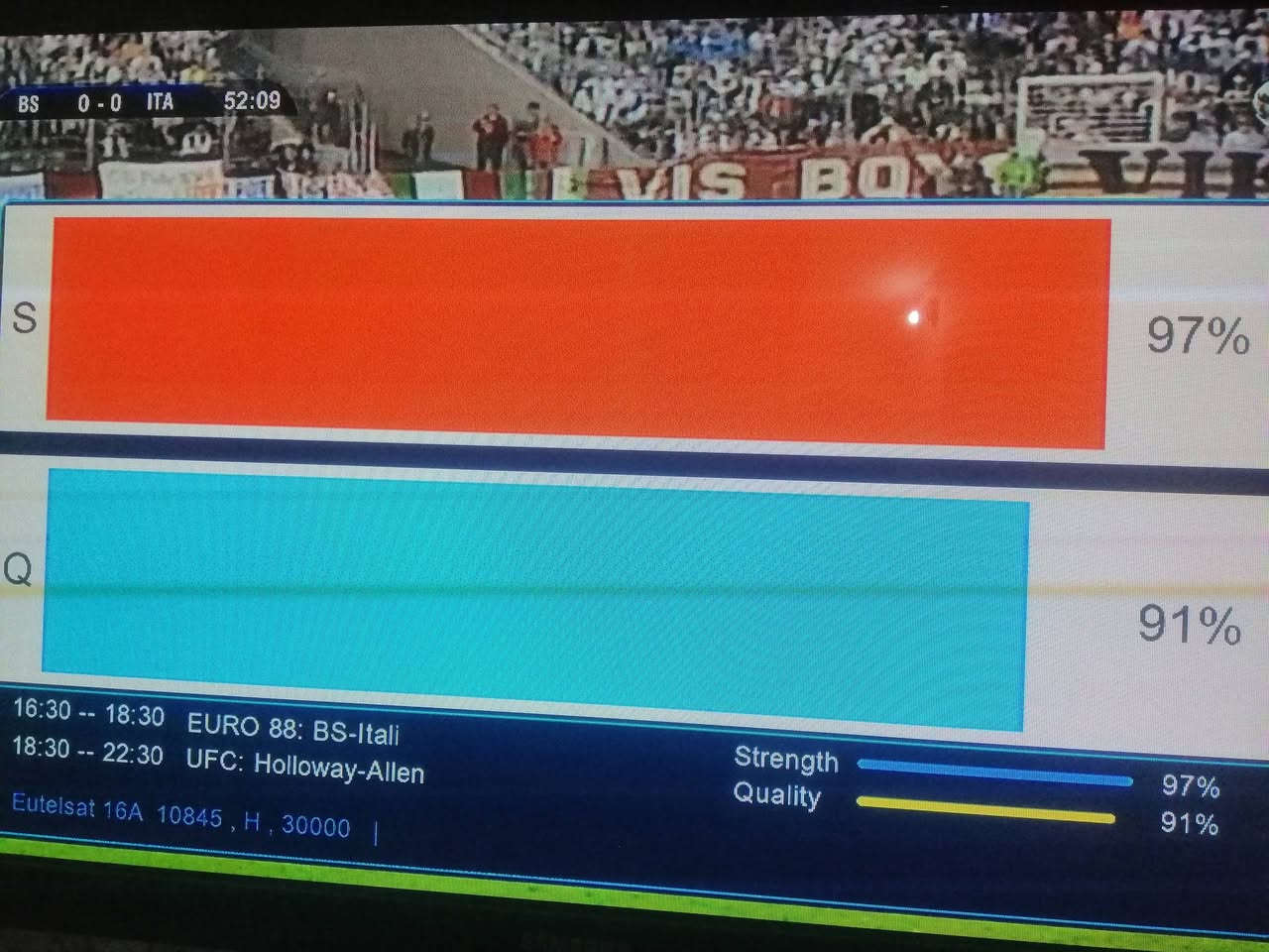 من أعمالي داخل محافظه ذي قار الناصرية المركز
تم تنصيب قمر يوتلسات 16شرقاً 📡📡📡
وبأشاره ممتازه جداً حجم الطبق 105 جيكارد للمزيد من المعلومات الاتصال على الرقم ***********او مراسلتنا واتساب أو مراسله الصفحه
