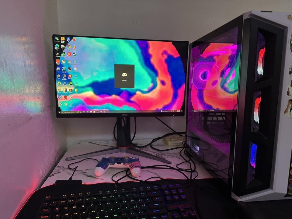 M.B h410m-k
i5 10400F

Rtx 2060 6gb Palit

Ram 16Gb (8*2) 3200MHZ

PSU 650W

SSD 512gb

HDD 1tb

SAMA موبرد ماي 

 شاشه ٢٤ ١٤٤هرتز ماوس كبورد سعرهم 100 دولار وحدهم   سعرة كامل مليون ومية وبيهة مجال 🤍


**إذا كنت صاحب هذا الإعلان وتريد حذفه لأي سبب، رجاءا أرسل رسالة إلى الدعم الفني**