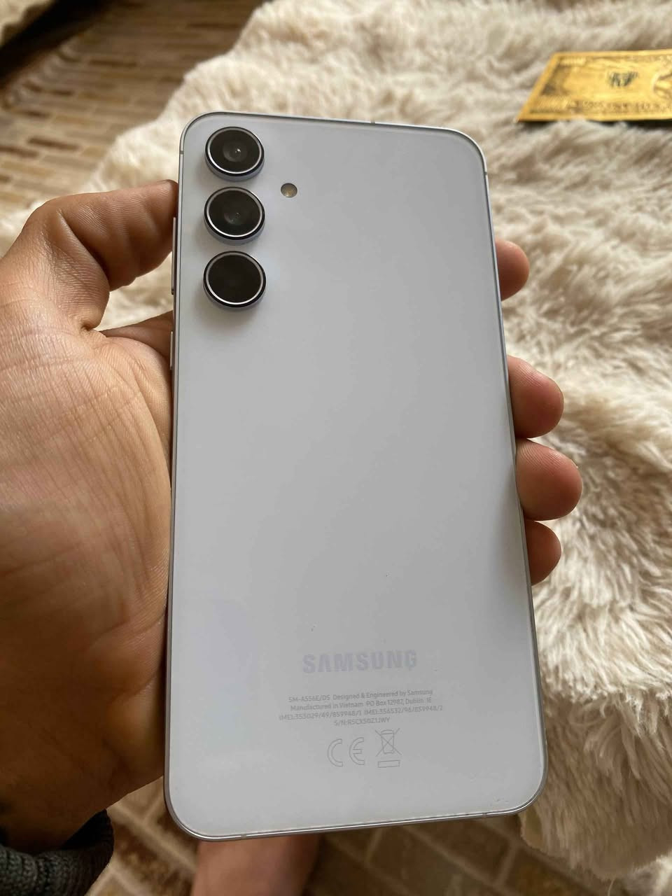 سعر٢٨٠ بغداد شعب***********
سامسونكA55 فايف جي
وتر بروف ممصلح وضع شركة 
دبل سيمكارت + شرحة الكترونية 
 اشترينا جديد اول منزل 
لون ابيض 
نضافته٩٥ 
ذاكرة256 رام١٦
شاشة امولد120
بصمتة بشاشة سونك 
جهاز مواضفاته معروفة
ملحقاتة كفر ولاصق بغداد, العراق
