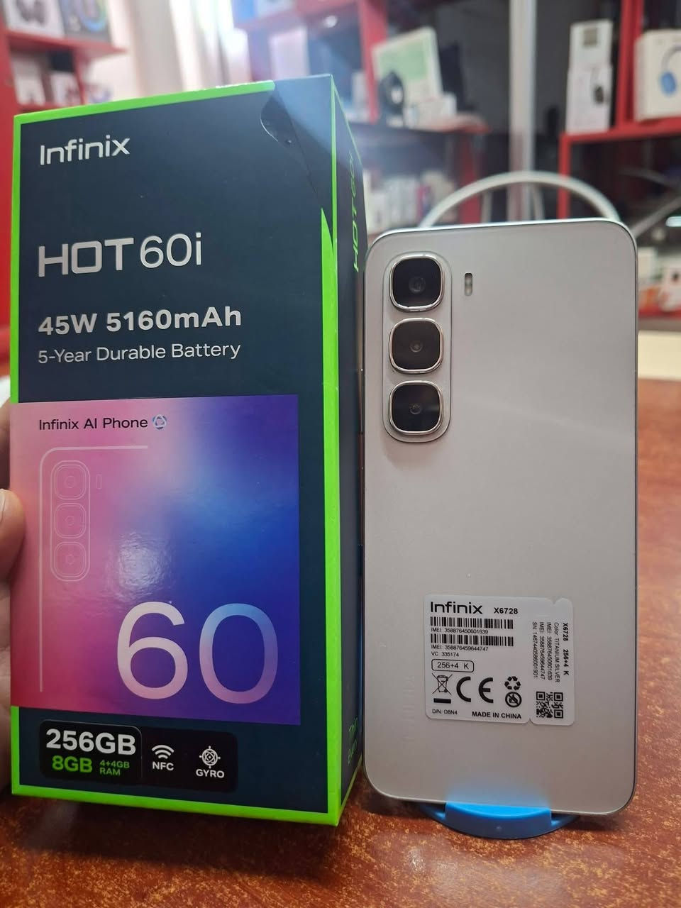 سلام عليكم انفنكس هوت 60i ذاكره 256 عشوائيه 8 جهاز مستخدم 4 ايام فقط جديد بلباكيت أخذته ب190 مراوس ايفون او بيع قفل 160


**إذا كنت صاحب هذا الإعلان وتريد حذفه لأي سبب، رجاءا أرسل رسالة إلى الدعم الفني**