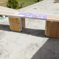 ميز حلاقه طول 3متر المنيوم  07800143450