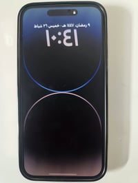 14برو ماكس الجهاز جديد وتر بروف عدا الضهر مفطور واليس وكسور بعدة محتفض...