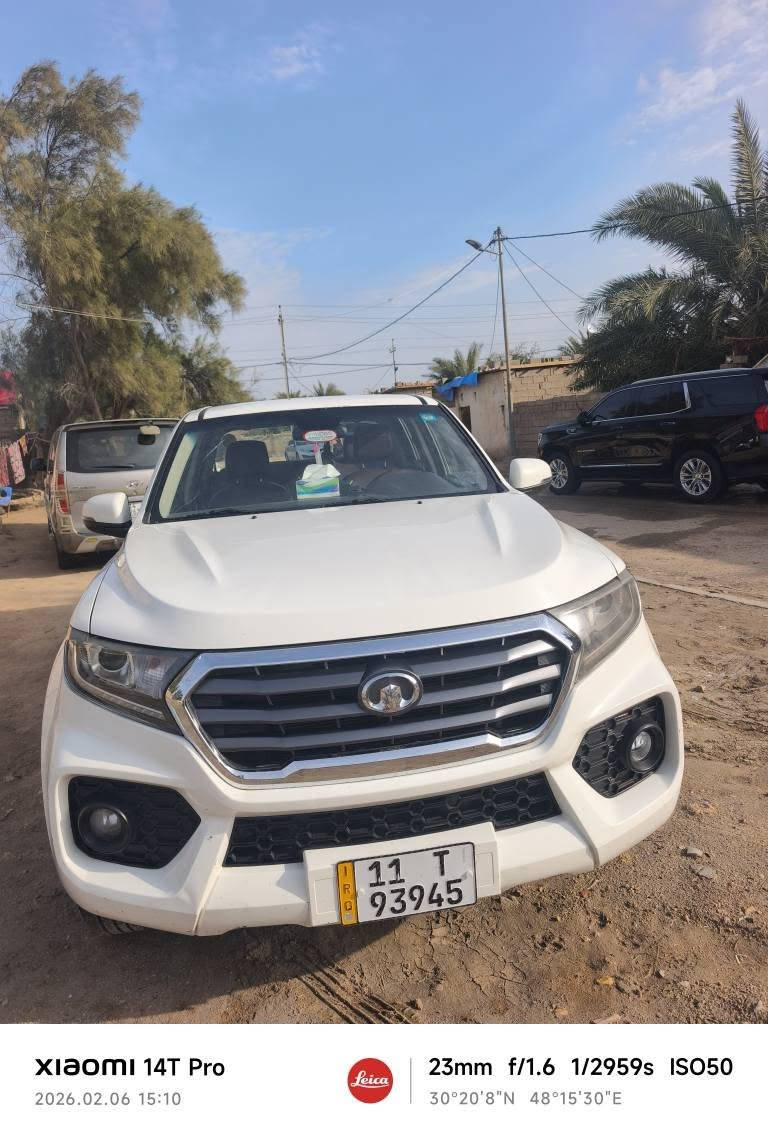 السلام عليكم …
  🚘 للبيع : كريت وول ونجل 7 كاز2020
ونكل 7 وكالة نهج العراق رقم بغداد

💥 المواصفات //
🔧 محرك قوي و اقتصادي 2000 تيربو
استهلاك الوقود 8.9 لتر كل 100km 
 السياره باسمي تحويل ثاني يوم 
✔️ كير عادي 6 سرعات 
✔️ مثبت سرعة 
✔️ بلوجكتر ذكي
✔️ كشنات جلد / كشن السائق كهربائي
✔️ مكيف ممتاز ❄️
✔️ نظام ABS و ESP
✔️ شاشة + بلوتوث 📱
✔️  كاميرا خلفية 🎥 + حساسات
✔️ مناسبة للعمل والسفر
✔️ بطارية جديدة 100W
✔️ كروز مثبت سرعة
✔️ بلوجكتر ذكي
✔️ نضام مراقبة ضغط الاطارات TPMS
✔️ اطارات ياباني هايلوكس 2024
  امامي دنلوب خلفي برنجستون قياس 265/70/16
السياره استخدام شخصي وكفائتها عاليه
وعليها ادامة كاملة فول مواصفات العدة كاملة وياها
فور ويل خفيف وثقيل مع دفلوك تلقائي لمحبين البر والرحلات جاهزة السيارة 
فقط بيها طخه بالباب العبري وره السائق مال دراجه والصفحه الثانيه بيها طخه زغيره كلش سنويه توه مجدده 

السعر 132 وبيها مجال مكان البصره ناحيه السيبه 
*********** البصرة, العراق
