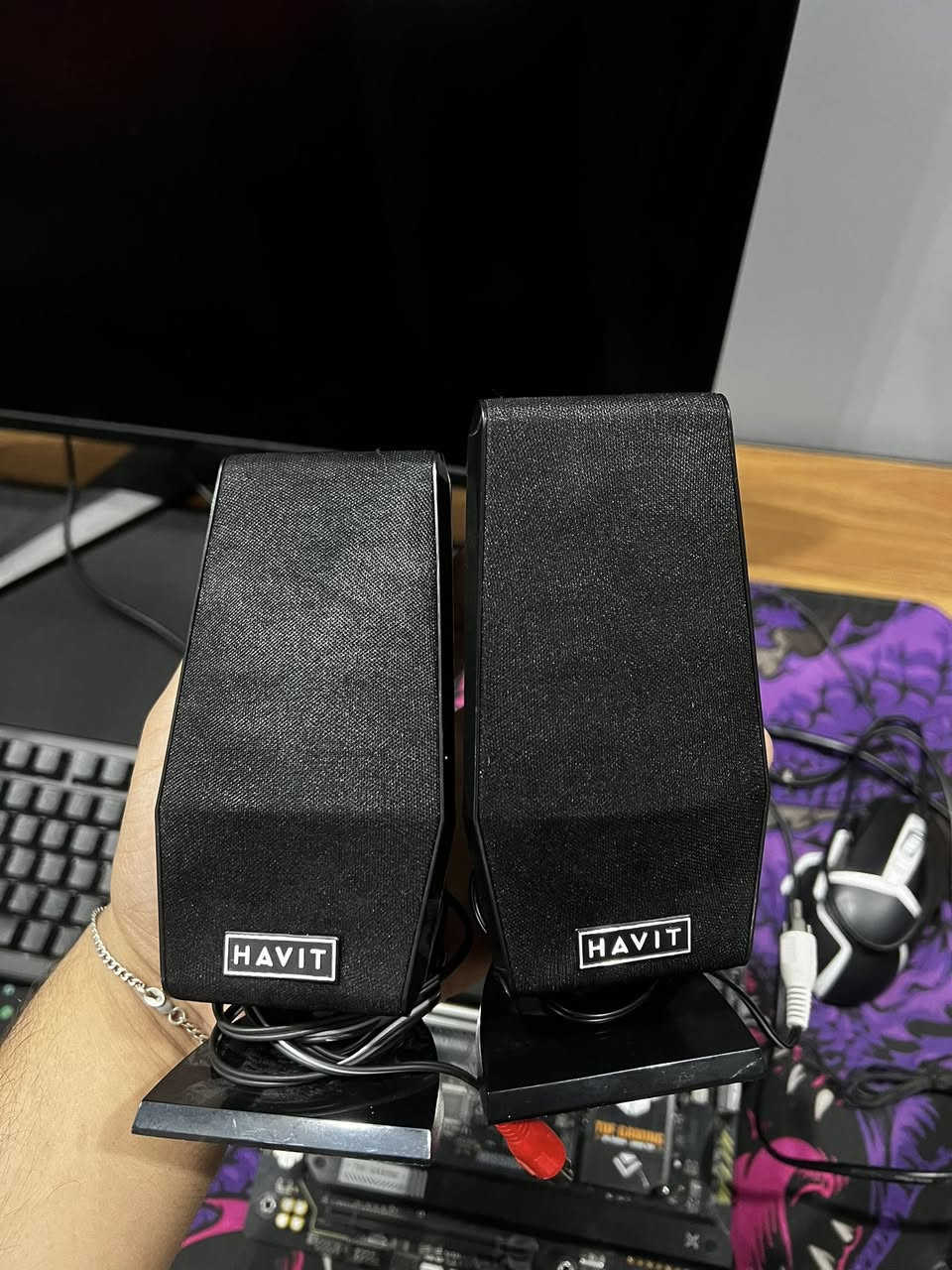 سبيكرات ماركه هافيت
نظيفه وجديده 3 قطع 
ب25 ومتوفر توصيل


**إذا كنت صاحب هذا الإعلان وتريد حذفه لأي سبب، رجاءا أرسل رسالة إلى الدعم الفني**