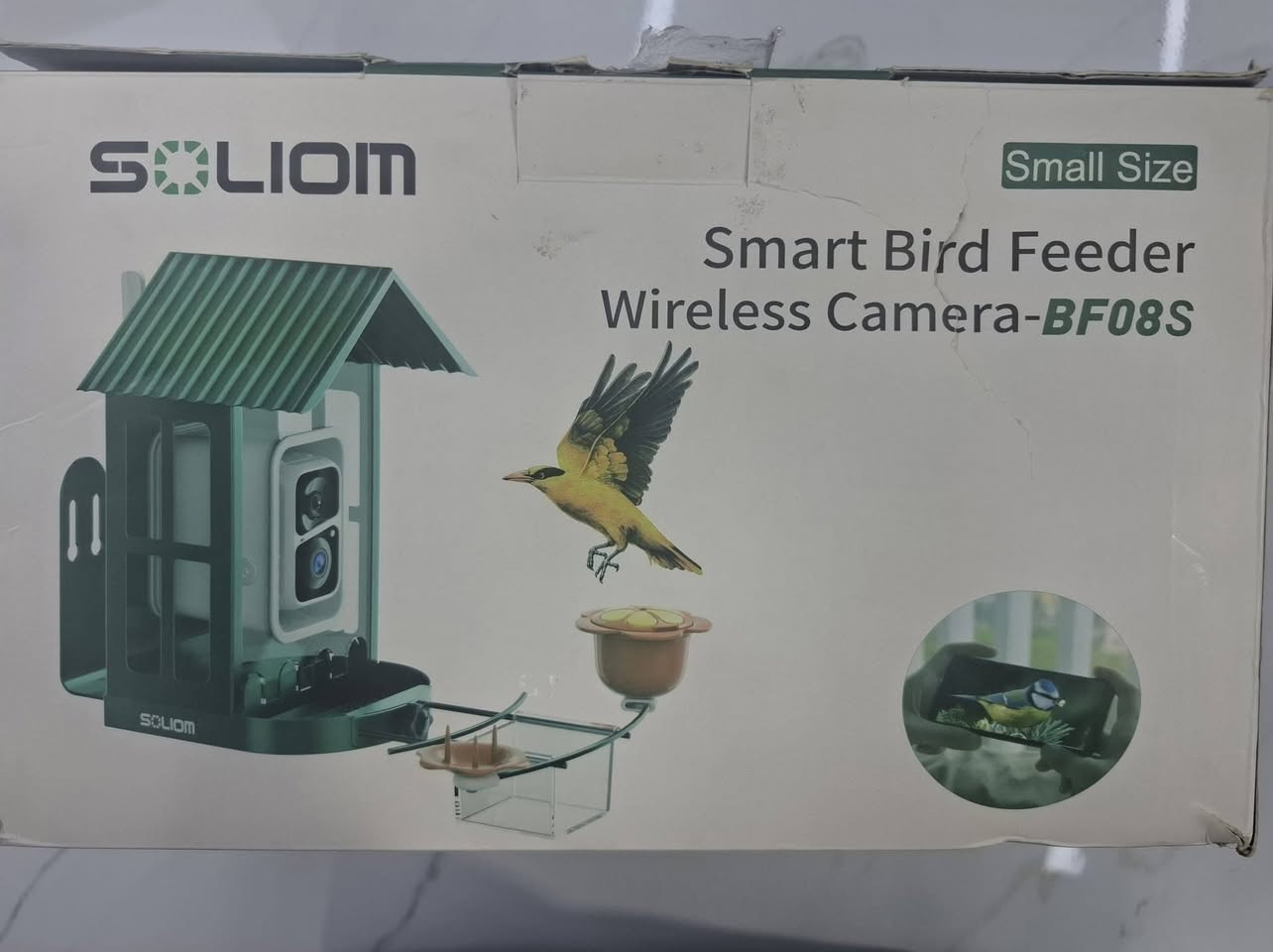 جهاز إطعام ومراقبة الطيور الذكي من SOLIOM 🐦✨
​مغسلة وإطعام الطيور الذكية الذكية مع كاميرا لاسلكية (Soliom BF08S) – الاختراع الرهيب لمراقبة الطيور وتوثيقها بدقة عالية.
​✨ جديد تماماً بالكرتونة بكامل ملحقاته.
​📹 كاميرا ذكية لاسلكية: تتيح لك مراقبة الطيور وبث مباشر لجميع اللقطات مباشرة على موبايلك.
​🪵 بيت إطعام متكامل: مصمم بشكل مرتب لجذب الطيور وتوفير مكان مريح ومحمي للأكل.
​🔋 يعمل بالطاقة الشمسية: مزود بلوح شمسي منفصل لضمان استمرار شحن الكاميرا بدون أي أسلاك.
​📞 للاستفسار مراسلة خاص أو الاتصال: ***********
