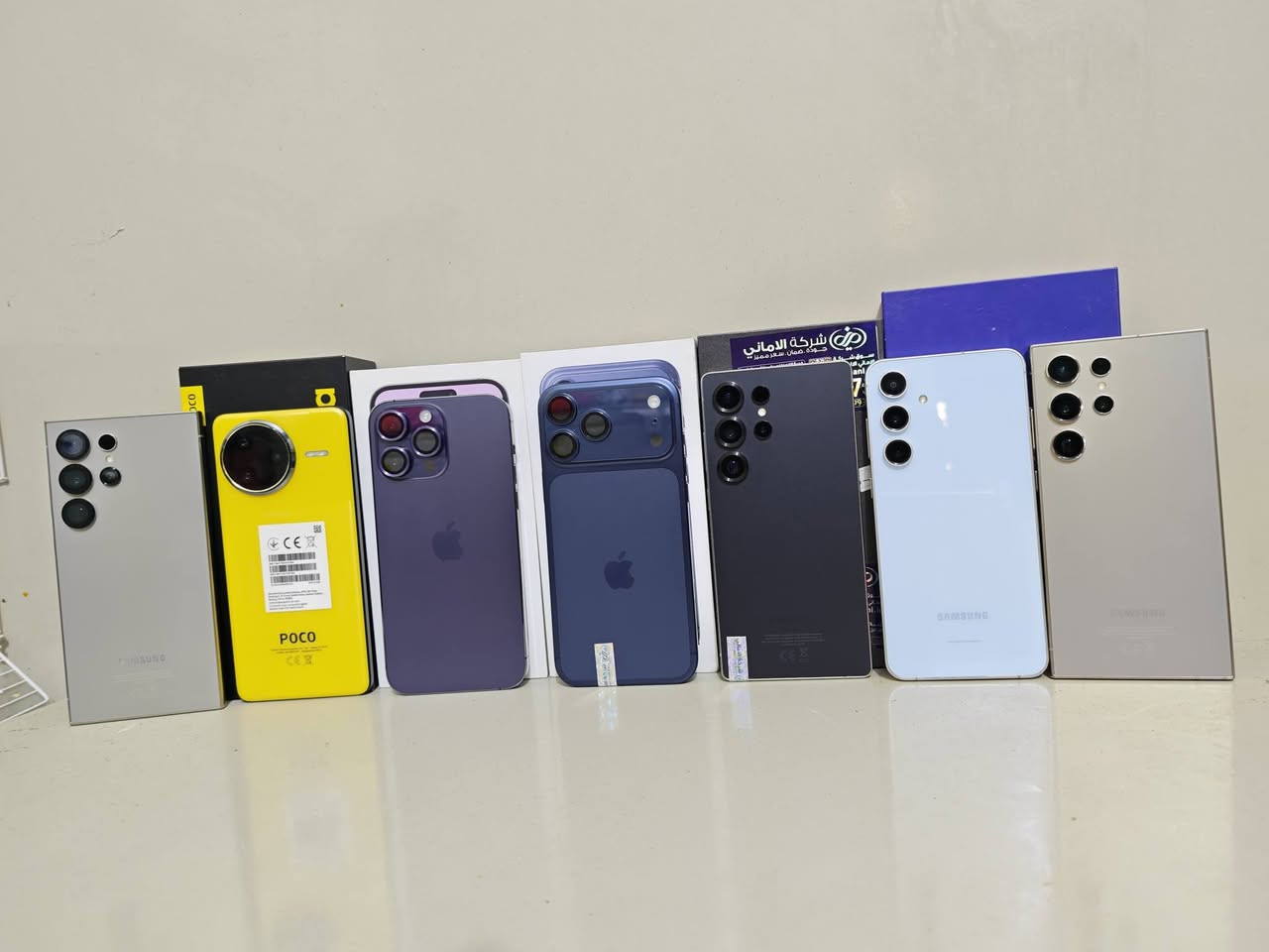 متاح مجوعة اجهزه نضافه 100بل 100 وضمان مكفوله من كلشي شرط الفحص مكاني كربلاء للتواصل على الرقم  ***************************
شاومي 17برو ماكس ذاكرة 1 تيرا الجهاز  جديد  بس مفتوح من الكارتون شخط مابي مكفول من كلشي سعره 1400 غراض كامله

ايفون 17برو ماكس نسخت  الشرق الأوسط ابو السيم كارت مشحون مرتين يعني دورتين عدد الدورات  بس الجهاز جديد سعره 2مليون ذاكره 256 غراض كامله 

ايفون 14بروماكس شرق اوسط الجهاز مكفول من كلشي شرط اخو الجديد غراض كامله سعره 900 بطاريه 85 ذاكره 256

كلكسي اس 25الترا الجهاز اخو الجديد ومكفول من كلشي شرط الفحص غراض كامله سعره 1200

كلكسي اس 24 الترا ذاكره 512 الجهاز اخو الجديد شخط مابي ومكفول شرق اوسط خطين سعره 1025

كلكسي اس 24الترا ذاكره 256 الجهاز اخو الجديد ومكفول شرق اوسط خطين سعره 900

كلكسي اس 24fe الجهاز اخو الجديد ومكفول من كلشي سعره 400قفل 

بوكو F7الترا  ذاكره 512 الجهاز اخو الجديد مكفول من كلشي استعمال أسبوع غراض كامله سعره 700 قفل

 جميع الاجهزه مكفوله من كلشي وشرط الفحص والسعر بدون عمله لكول الاجهزه
