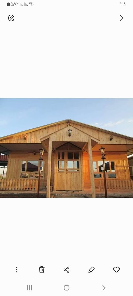 عمل جميع الديكورات الخارجية الخاصة بل مزارع منها الجلسات والكواخ والمراجيح والسقايف وغرغ الساونا ***********
