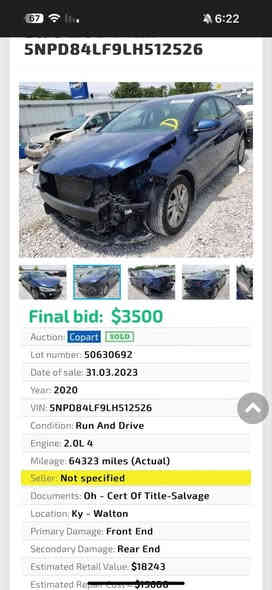 سلام عليكم النترا 20 وارد امريكي صور الحادث موجوده بالمنشور والعراق بيها حادث ارفع اصابعين باللغه الايمن تبريد تدفئه جير مكينه خير من الله الماكينه بها جائز جيت فقط مكان السياره بغداد سبع قصور وهذا رقم راعيها وانا مكلف بالنشر رجاء السعر 125 وبيها مجال ***********
