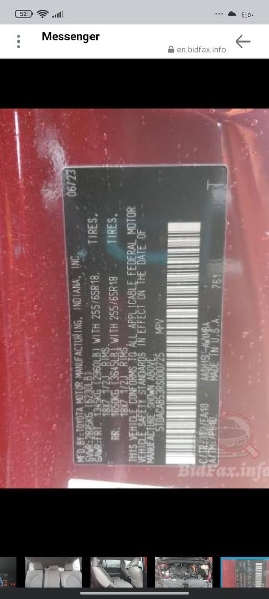 تويوتا كراند هايلاندر هايبرد محرك ٢٥٠٠ مواصفات XLE
بصمه تشغيل كشنات كهرباء
المسافه المقطوعه 34 ميل
تحكمات ستيرن تحديدنقاط عمياء
دعم نضام اندرويد اوتو شاشه كبيره صندوق شفط
٣قطع تبريد تحديد مسار
رادارات خلفي وامامي
مبدل جاملغ ومصبوغ 
السع360$ موقع السياره في بغداد للاستفسار الاتصال على الرقم ***********
