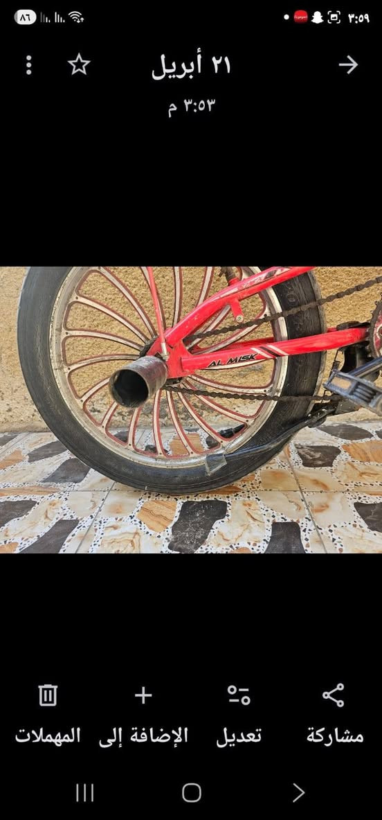 سلام عليكم بايسكل Bmx جبلي بريك مكينه سعره 75 وبي مجال حك الجيه ماعندي توصيل الرقم ***********واكرر ماعندي توصيل
